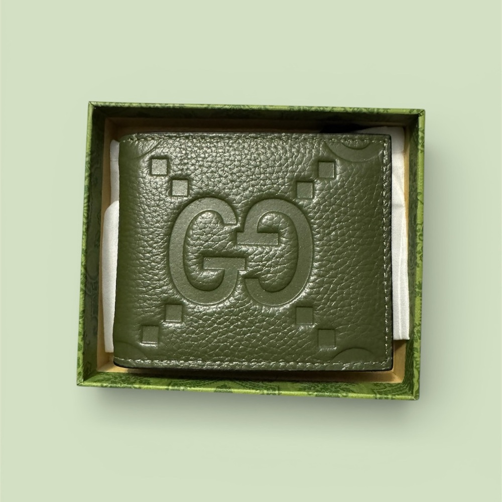 Green Gucci Leather Wallet